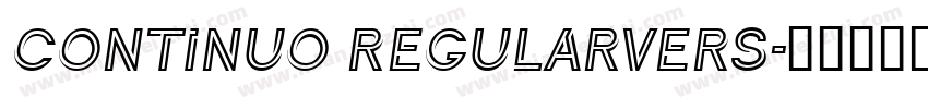 Continuo RegularVers字体转换